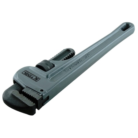 K-Tool International 12" L 2-1/4" Cap. Aluminum Aluminm Pipe Wrench, 2-1/4" Capacity, 12" KTI-49112